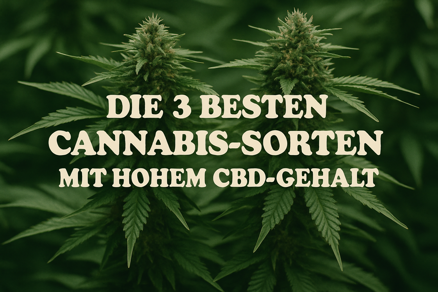 Bild: Entdecken Sie die Top 3 CBD-reichen Cannabis-Sorten für maximale gesundheitliche Vorteile.