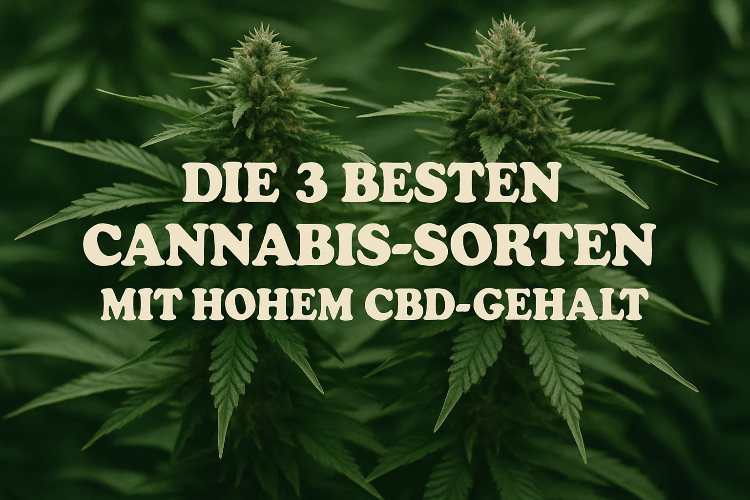Bild: Entdecken Sie die Top 3 CBD-reichen Cannabis-Sorten für maximale gesundheitliche Vorteile.