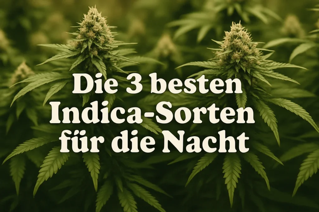 Bild von Cannabisblüten: Top 3 Indica-Sorten für besseren Schlaf und erholsame Nächte. Entspannung und Ruhe durch natürliche Auswahl.