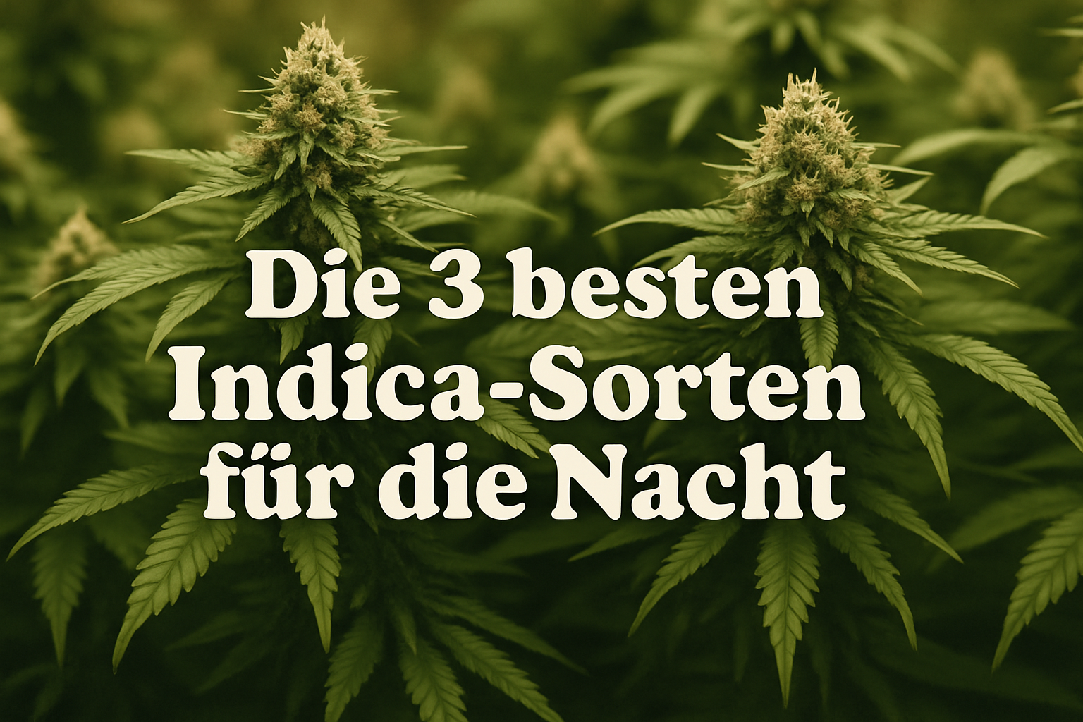 Bild von Cannabisblüten: Top 3 Indica-Sorten für besseren Schlaf und erholsame Nächte. Entspannung und Ruhe durch natürliche Auswahl.