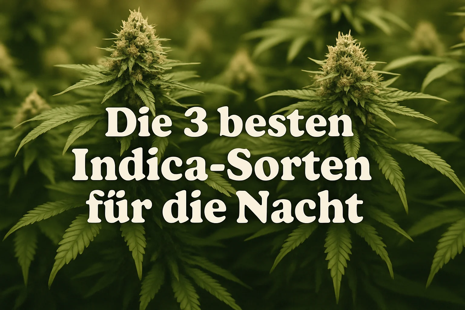 Bild von Cannabisblüten: Top 3 Indica-Sorten für besseren Schlaf und erholsame Nächte. Entspannung und Ruhe durch natürliche Auswahl.